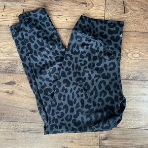BALANCE ATHLETICA Black and Grey Leopard Print Leggings